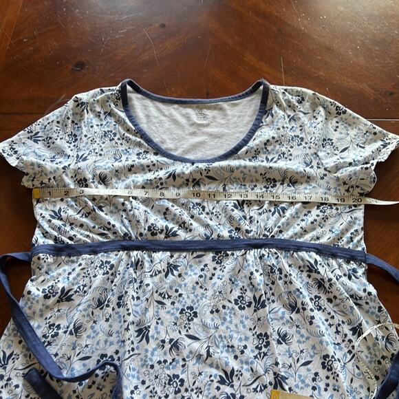 Bobbie Brooks Size 1X (16/18) Floral Print Knit Top Blouse - Picture 6 of 7